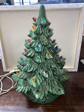 Vtg 1970's Nowell Mold Ceramic Lighted Christmas Tree 16