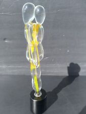Oggetti ? Murano Italy Signed Studio Art Glass Embracing Lovers Couple Sculpture picture