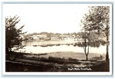 1948 View From Park Of Town Hart Michigan MI RPPC Photo Posted Postcard picture
