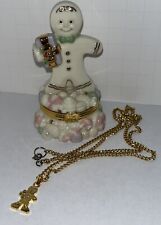 Lenox Treasures A Sweet Surprise Gingerbread , Necklace, & Charm Christmas picture