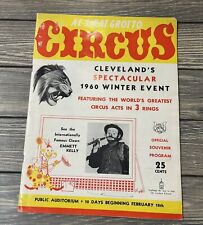 Vintage 1960 Al Sirat Grotto Circus Clevelands Spectacular Winter Event Program  picture