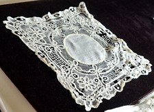 Antique Hand Made Tape Lace Hanky VV705 picture