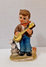 ARNART 5th Ave. Boy w/ Banjo Music- Time Hand Painted Porcelain Figurine 11/548 picture