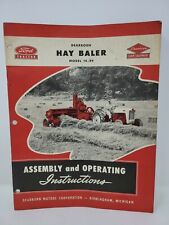 Vintage Dearborn Ford Hay Baler Model 14-49 Assembly and Operating Instructions picture