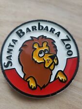 Vintage Santa  Barbara  Zoo Button Pin Back Badge Pin  Lion MADE IN USA .  picture