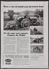 1942 Magazine Ad Ford Tractor with Ferguson System saves on metal picture