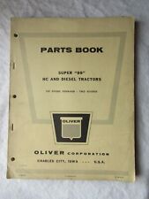 1957 Oliver 99 HC and Diesel Tractor Parts Book Catalog Manual picture