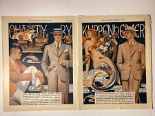 QUALITY BY KUPPENENHEIMER 2 PAGE CLOTHING VINTAGE PRINT AD 1929 picture