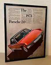 Porsche 914 2.0 ad - 1974 - Original magazine page - FRAMED -  picture