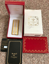 Working Cartier Gas Lighter Gold Silver Santos with box picture