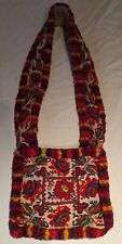 Antique transylvanian romanian full embroidered linen bag from Mara Mures picture