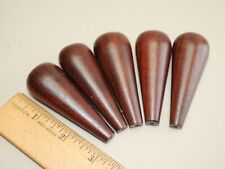 LOT OF 5 NEW ROSEWOOD FILE OR CHISEL HANDLES FOR VINTAGE TOOL RESTORATION picture