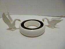 Vintage Porcelain White Country Geese Swans Japan And Our Own Import Ring picture