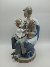 Lladro Father Reading to Daughter #5584 1988 Figurine Statue picture