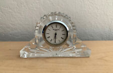 Waterford Crystal Small Mantle Style Clock Made in Ireland picture