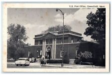 c1920's United Stated Post Office Greenfield Massachusetts MA Unposted Postcard picture