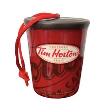 Tim Hortons Christmas Tree Ornament Take Out Mug 2010 Ceramic Collectible picture