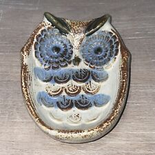 Mid-Century Owl Ceramic Dish, Soap Dish, Trinket, Vintage Pottery picture