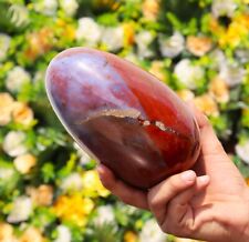 170MM Red Ocean Jasper Egg Energy Healing Crystal Chakra Balance Gemstone Egg picture
