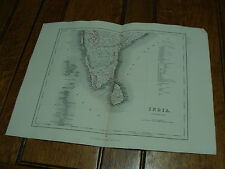 1850's appletons modern atlas engraved by J. Archer-----INDIA southern part picture