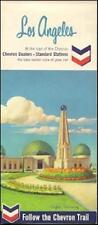 1965 CHEVRON OIL Griffith Observatory Road Map LOS ANGELES California Route 66 picture