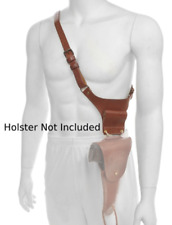Brown Leather Universal Wire Hanger Shoulder Holster Adapter picture
