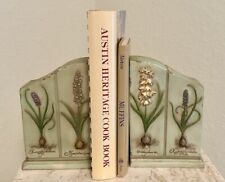Vtg 2000s Ibis & Orchid Design, Inc. Kitchen/Garden Room Bookends - Floral Bulbs picture