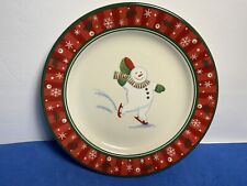 Longaberger Buster The Snowman Salad/Dessert Plate 8.25in picture