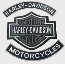Harley Davidson Rockers Silver Grey large biker patch vest/jacket new LSM 40cm picture