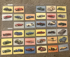 34 1955 VINTAGE MOTHER'S COOKIES SPORTS CARS TRADING CARD LOT RARE COLLECTION picture