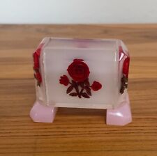 Rose Resin Paperweight Real Roses Red Flowers Crystal  picture