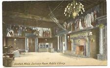 Postcard Delivery Room Public Library Boston MA 1907 picture