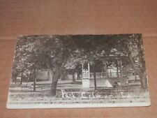 GILMAN IOWA - 1908-1910'S ERA REAL PHOTO POSTCARD - GAZEBO in PARK - RPPC picture