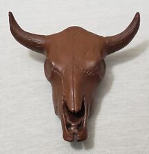 Vintage 90s Red Mill Mfg Steer Skull w/ Horns Figure Bull Head Cattle Longhorn picture