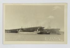 RPPC Iron Ore Docks Two Harbors Minnesota Real Photo Postcard Unposted picture