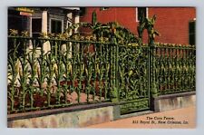 New Orleans LA- Louisiana, The Corn Fence, Antique, Vintage Souvenir Postcard picture
