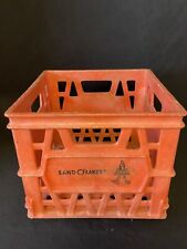 Vintage LAND O LAKES Milk Crate - Dairy Crate - Orange INDIAN MAIDEN Design picture