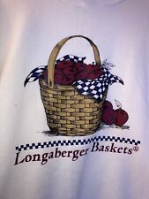 VINTAGE LONGABERGER BASKETS APPLE SWEATER SIZE LARGE ART RETRO PICNIC RARE picture