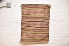 Vintage Navajo Rug Native American Indian Wide Ruins Striped 37x28 Mable Chester picture