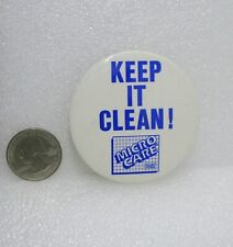 Micro Care Keep It Clean Button Pin picture