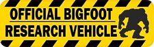10in x 3in Official Bigfoot Research Vehicle Magnet Car Truck Magnetic Sign picture