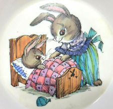 Vintage Peter Rabbit Cereal Bowl Oneida Deluxe #3245 Bedtime Bunny Melamine  picture