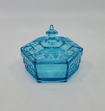 Tiffin Art Deco Chipperfield BLUE Vanity powder box only picture