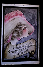 Ella Wheeler Wilcox~Pretty Lady~ Cobb Shinn~Kindness 1912 Antique Postcard~g365 picture