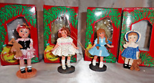 Effanbee Doll Company Christmas Ornament Series set of 4 1995 1996 2000 picture