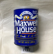 Vintage Maxwell House Coffee - 100 Years of Quality - Metal Can Empty - 1737 picture
