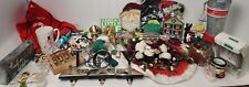 Christmas Junk Drawer Lot Pins Ornaments Lights Decor And More picture