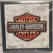 🔑🔥  Harley Davidson - VINTAGE 1999 WALL CALENDAR - NEW/SEALED - 12