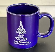 Vtg Land O Lakes Butter Coffee Mug Cup Land Of Lakes Land O’ Lakes Blue picture