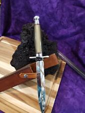 STEVE VOORHIS HANDMADE CUSTOM NEEDLE POINT DAGGER KNIFE WITH SHEATH picture